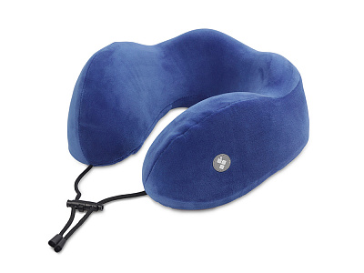 Подушка для путешествий с эффектом памяти Bluewinder (Синий)