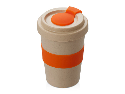 Стакан из пшеничного волокна Flava (Бежевый/оранжевый)