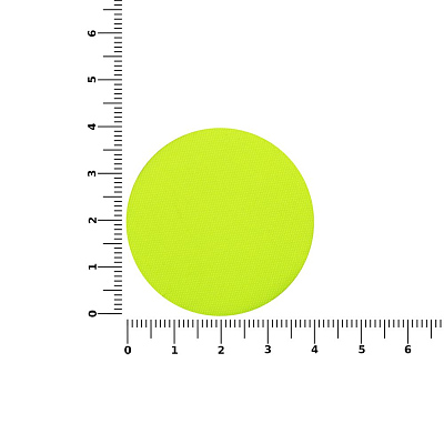 Наклейка тканевая Lunga Round, M, желтый неон