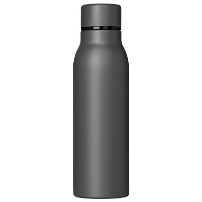 Термобутылка вакуумная герметичная Соренто (Sorento), серая, зернистое покрытие (Серый)