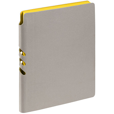 Ежедневник Flexpen, недатированный, серебристо-желтый (Серебристый)