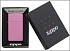 Зажигалка ZIPPO Slim® с покрытием Pink Matte, латунь/сталь, розовая, матовая, 29x10x60 мм - Фото 4