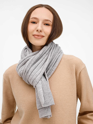 Шарф Bellish, светло-серый меланж