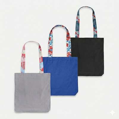 Шопер-конструктор Bolsa с узкими ручками с полноцветной печатью (Полноцвет)