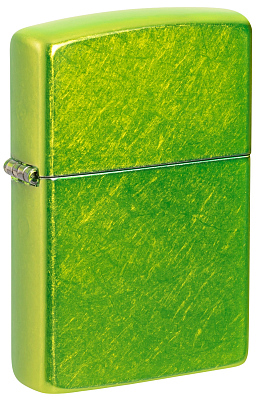 Зажигалка ZIPPO Classic с покрытием Lurid™, латунь/сталь, зеленая, глянцевая, 38x13x57 мм