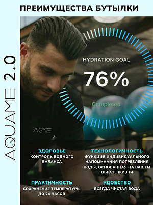 Умная бутылка-термос Aquame 2.0, зеленый