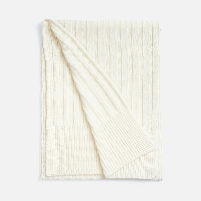 Шарф Bellish, белый (ванильный)