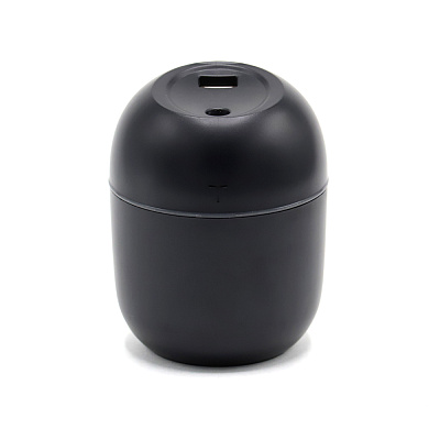 Светодиодный USB увлажнитель Egg с подсветкой черный-S