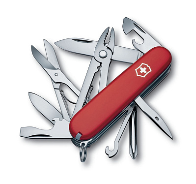 Нож перочинный VICTORINOX Deluxe Tinker, 91 мм, 17 функций  (Красный)