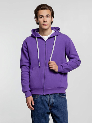 Толстовка на молнии с капюшоном Siverga Heavy, фиолетовая