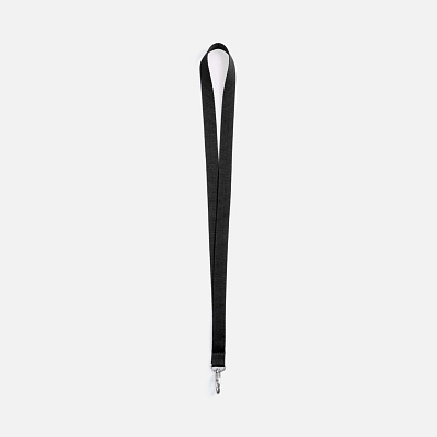 Лента для бейджа Pin, черная (Черный)