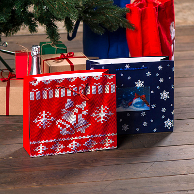 Пакет малый   BLUE WONDER размер 32 x 27 x 11 см