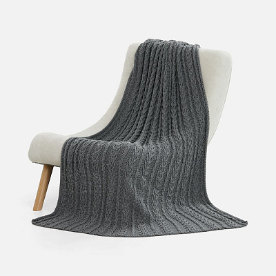 Плед Eloisa  (Серый меланж)