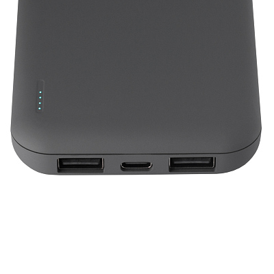 Внешний аккумулятор с подсветкой Люче (Luce) 10000 mAh, серый