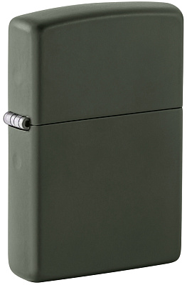 Зажигалка ZIPPO Classic с покрытием Green Matte, латунь/сталь, зелёная, матовая, 38x13x57 мм (Зеленый)