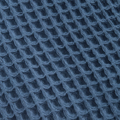 Плед вафельный Elenglect, темно-синий