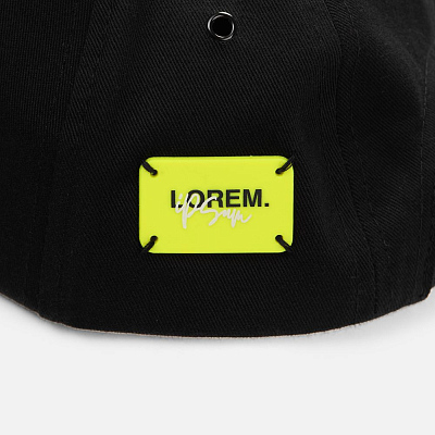 Лейбл из ПВХ Kreta, S, желтый неон