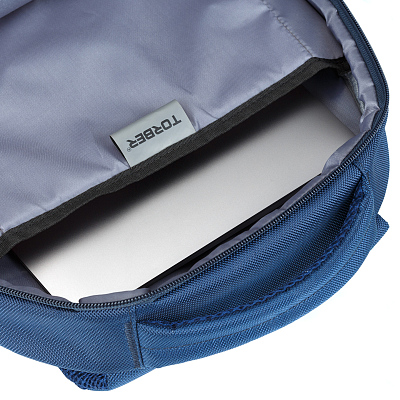 Рюкзак TORBER FORGRAD с отделением для ноутбука 15", синий, полиэстер, 46 х 32 x 13 см