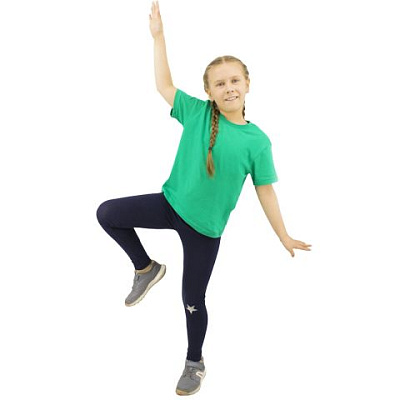 Футболка Star Kids, детская (зеленый, 8 лет) (Зеленый)