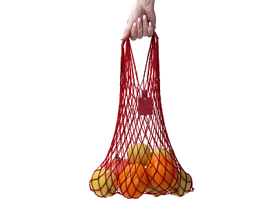 Авоська Dream из натурального хлопка с кожаными ручками, 15 л