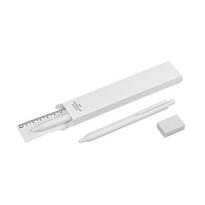 Набор "Combo" канцелярских принадлежностей с антибактериальной защитой , белый