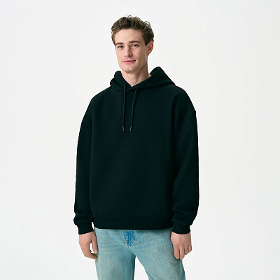 Худи релакс унисекс Баланс (Balance), с начесом, черный, размер 3XL/4XL (Чёрный)