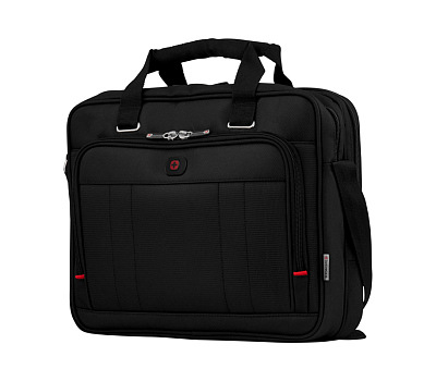 Портфель для ноутбука 16'' WENGER, черный, полиэстер / ПВХ, 41 x 15 x 34 см, 12 л