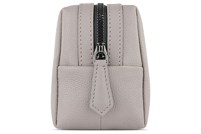 Косметичка BUGATTI Bella, бежевая, воловья кожа/полиэстер, 19х8,5х11 см