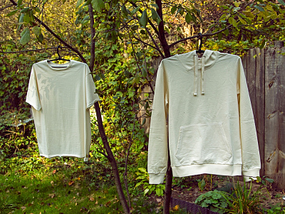 Толстовка с капюшоном Pure из неокрашенного хлопка, мужская