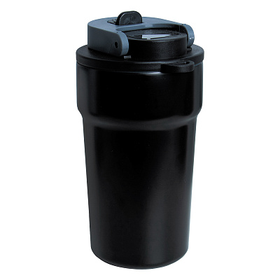 Термокружка Aura с дисплеем, чёрная (Чёрный)