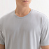 Футболка унисекс KRIS, 100% хлопок, 150 гр., светло-серая, размер XXXL - Фото 4