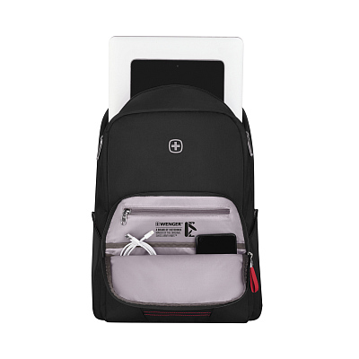 Рюкзак WENGER Motion 15.6", черный, нейлон, 31 x 17 x 42 см, 20 л