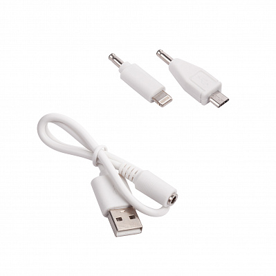 Кабель 2-в-1 (microUSB, Lightning)  (Белый)