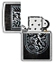 Зажигалка ZIPPO Dragon Design с покрытием Street Chrome, латунь/сталь, серебристая, 38x13x57 мм - Фото 4