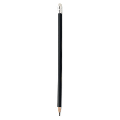 Natural pencil with eraser (Чёрный)