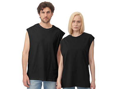 Майка оверсайз Berlin, унисекс (Чёрный)