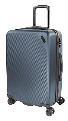 Чемодан BUGATTI Kallisto , АБС-пластик, 44,5х26х63,5 см, 65 л (Синий)