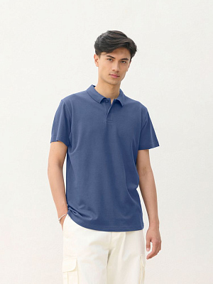 Рубашка поло унисекс Pulse, голубая