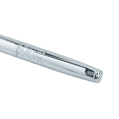 Ручка шариковая Pierre Cardin BARON. Цвет - серебристый. Упаковка В.