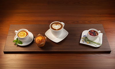 Чайная пара "Аура", белый