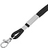 Шнурок для бейджа Tube Metal, черный - Фото 3