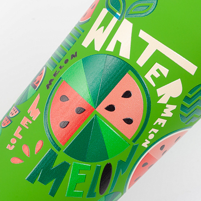 Термостакан "Европа", покрытие soft touch, 0,5 л., синий, зеленое яблоко