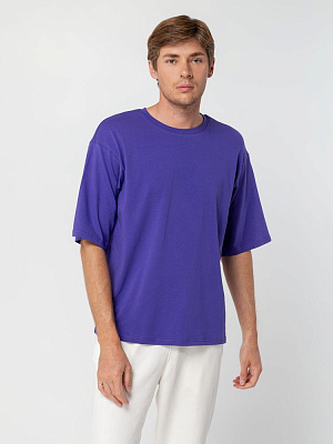 Футболка унисекс оверсайз Street Vibes, фиолетовая (Фиолетовый)