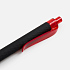 Ручка шариковая Prodir QS01 PRT-T Soft Touch, черная с красным - Фото 5