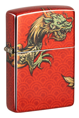 Зажигалка ZIPPO Dragon Design с покрытием 540 Tumbled Brass, латунь/сталь, разноцветная, 38x13x57 мм (Разноцветный)