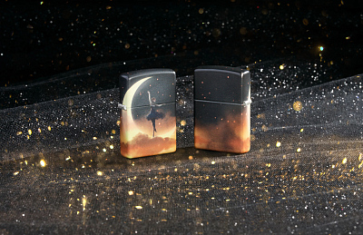 Зажигалка ZIPPO Mythological с покрытием Glow In The Dark Green, латунь/сталь, черная, 38x13x57 мм