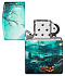 Зажигалка ZIPPO Graveyard с покрытием 540 Matte, латунь/сталь, разноцветная, 38x13x57 мм - Фото 4