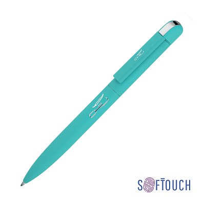 Ручка шариковая "Jupiter", покрытие soft touch  (Бирюзовый)