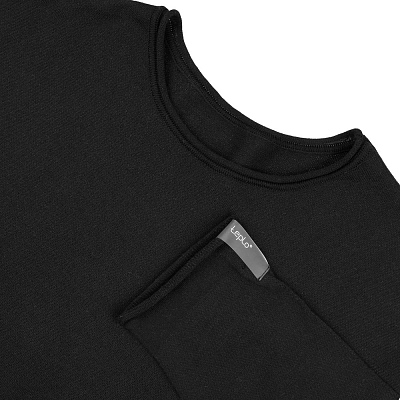 Лонгслив унисекс Siluetti Fuori, черный