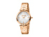 Корпус- розовое золото, циферблат- стальной, крепление- розовое золото